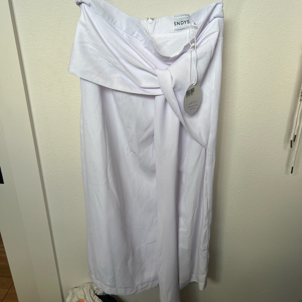 Women's White Skirt and top set